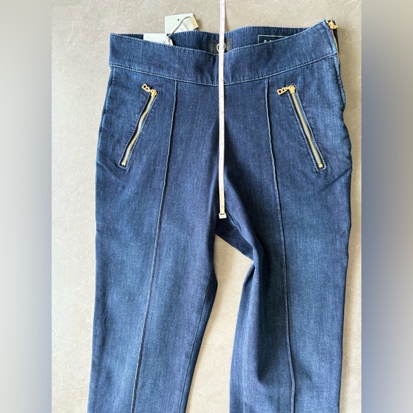 BOGNER Stirrup Jeans Size 27- XS High Waist, Slim Fit for Women Gold Zipper NWT - Picture 7 of 14